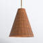 Indio Single Light Rattan Dimmable Pendant