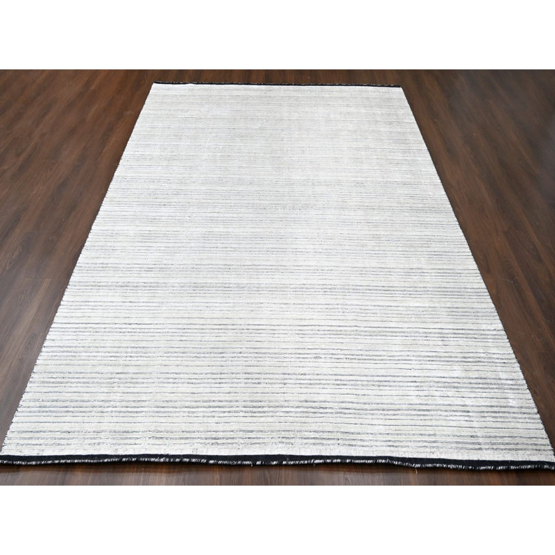 Tapis en laine tissé à la main de style moderne et multicolore 9 pi x 12 pi 1 po C1BC1C505EE645FEAD61C0B1EF612ABF