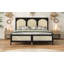 Lit plateforme en bois avec tête et pied de lit en rotin-2032502411-2032502405