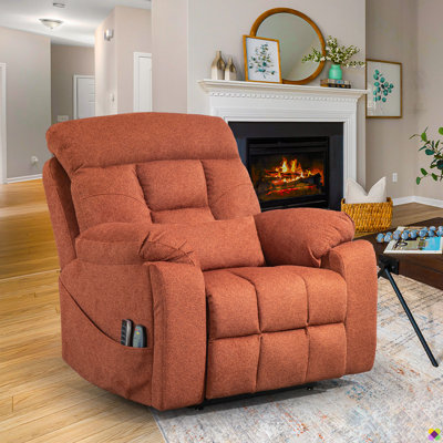 Vayun 40.94"W Chenille 4 Motors Liftable Recliner, Adjustable Headrest by Red Barrel Studio