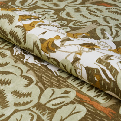 Schumacher X The New Yorker Margaret Schloeman's Fox Chase Fabric