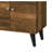 Brown Tv Stand Accommodating 50-59 Inch Tvs. 2 Storage Shelves & 1 Cabinet. Modern Entertainment Centre For Living Space. Functional Open Shelf Electronic Goods. Hidden Mid-Century Style Design.