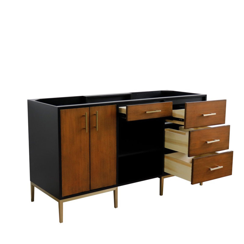 Ensemble de meuble-lavabo double l 60 po x P 22 po x H 35 po Ayoob