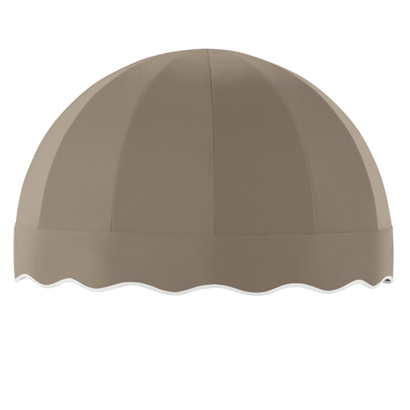 Awntech Bostonian Acrylic Fabric Fixed Awning, 26.25" H x 40.5" W x 20.25" D, Taupe