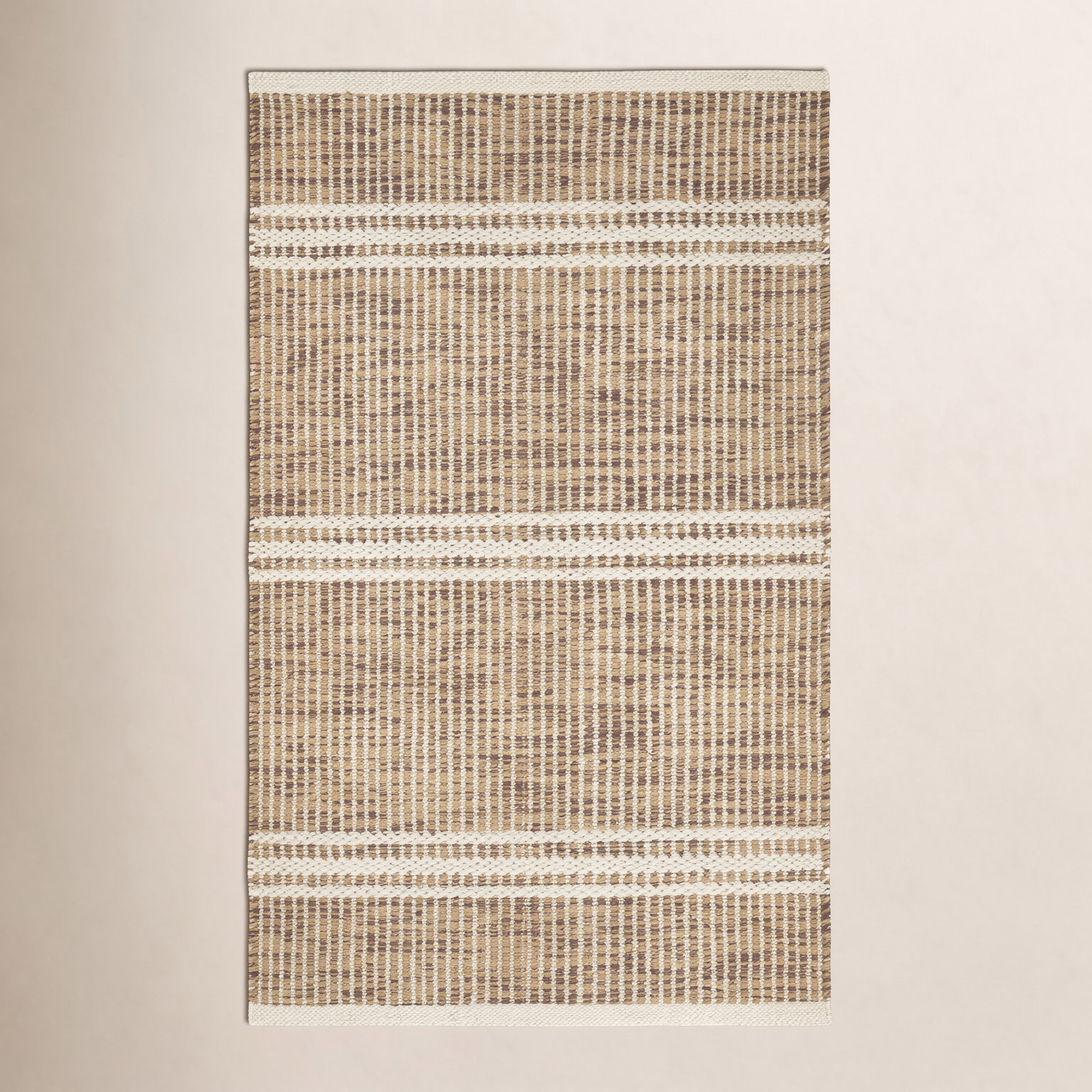 Malta Hand-Woven Striped Wool Rug, Runner 2'6" x 8', Sage