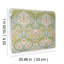 Myrtle Dark Green Floral Ogee Wallpaper-627438631