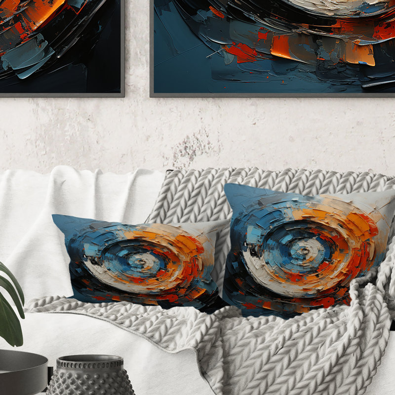 Coussin décoratif à spirales dynamiques
