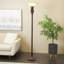 Metal Antique Style Brown Torchiere
