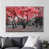 White Floater Framed