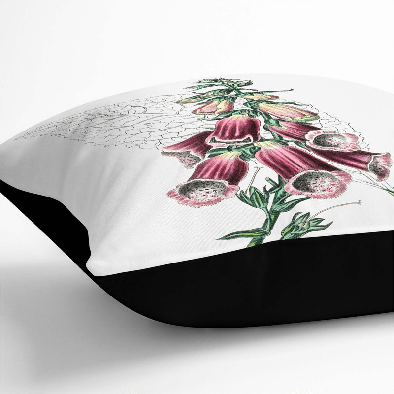 Square Throw Cushion, 40cm H x 40cm W x 15cm D, Black