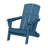  Folding Adirondack Chairs Weather-Resistant HDPE Outdoor Firepit Chairs With Cup Holder-630894787