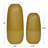 2 Piece Yellow Stoneware Table Vase Set