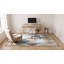 Tapis multicolore en laine noué à la main à motif géométrique Cascade-374037869