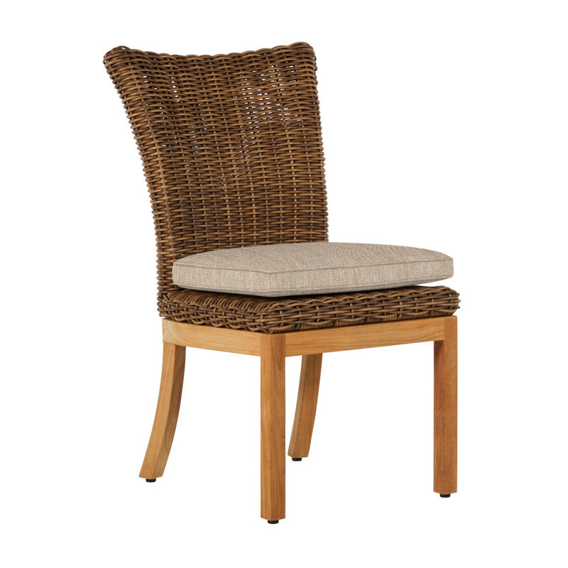 Chaise d'appoint Montauk - Raphia, Trépointe, Toile sable