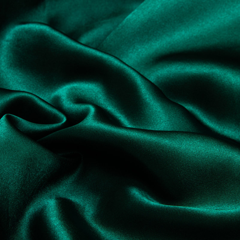 Taies d'oreiller en satin , Très grand, Vert foncé