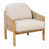 Beige Cushion/Natural Frame