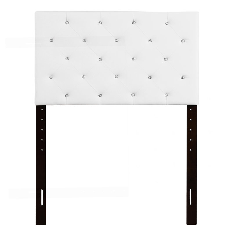 Tête de lit simple, blanc, Lit simple, Blanc