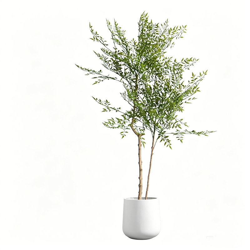 Plantes artificielles réalistes pour la décoration intérieure, White