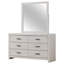 Commode 6 tiroirs avec miroir Sherwood