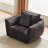 44" Accent Chair, Upholstered Modern Armchair with Throw Pillow-71714455