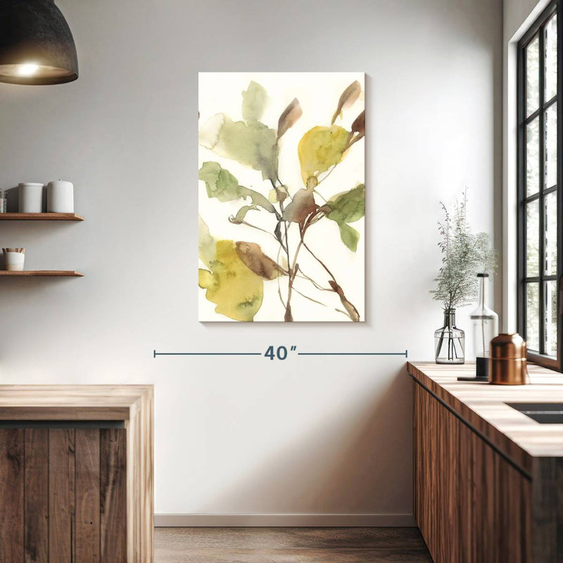 Avery Ebbing Leaves II, 39" H x 26" W