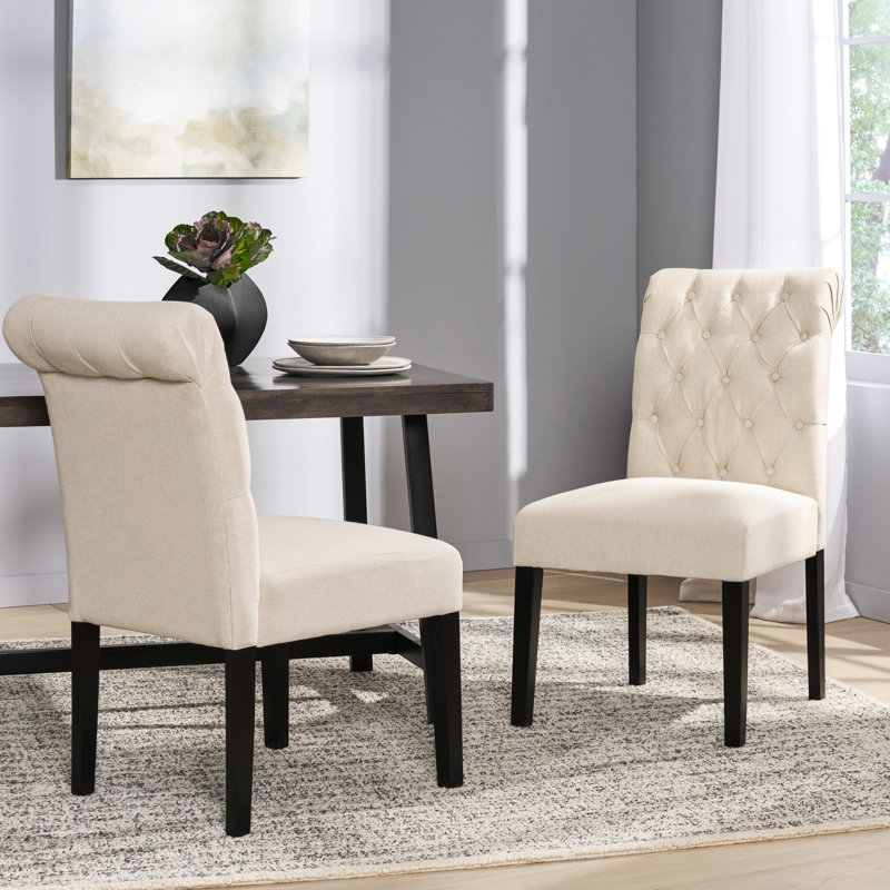 Élégante chaise de salle à manger 2 - avec base 2 chaises au look moderne, revêtement en bois franc