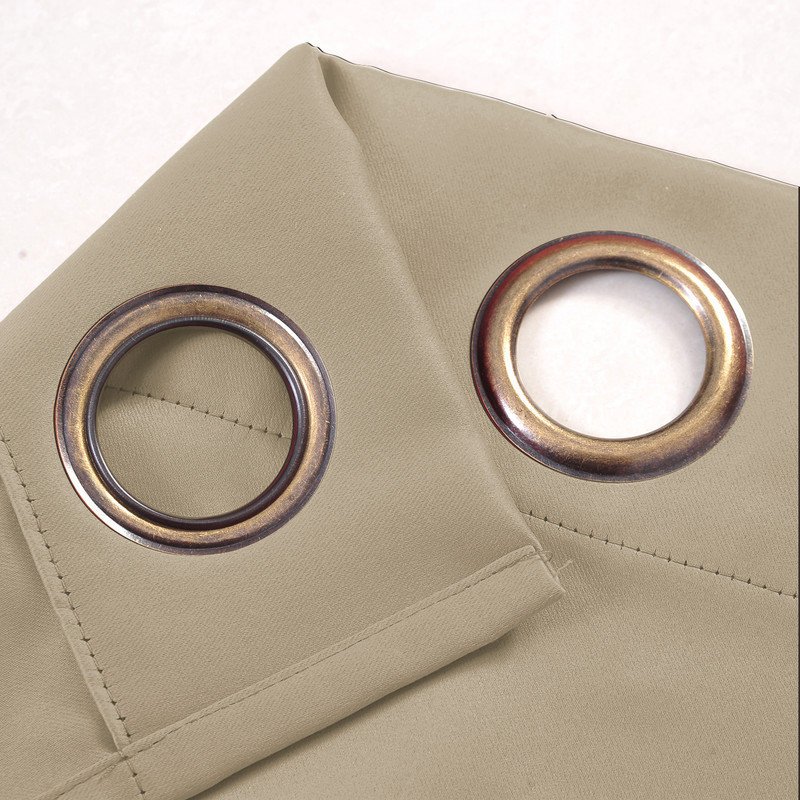 Panneau de rideau occultant 100% Fitnat, Taupe, L 52 po x L 95 po