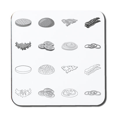 Dulci Square 6 Piece Coaster Set