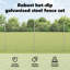 120cm H x 1000cm W GreenSteel Border Fencing