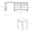Commode de chambre à coucher rétro