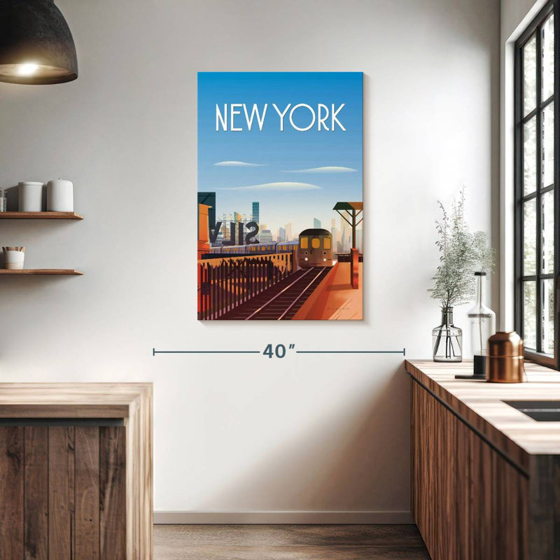 Train Aime New York, H 39 po x l 26 po