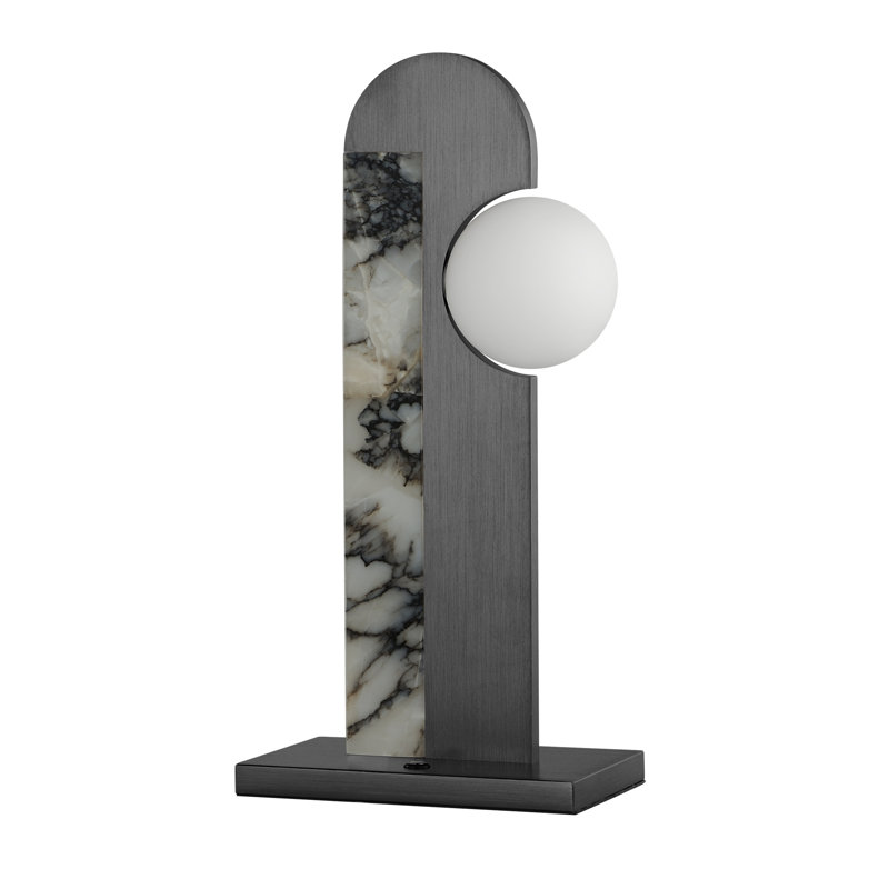 New Age Table Lamp, Brushed Gunmetal