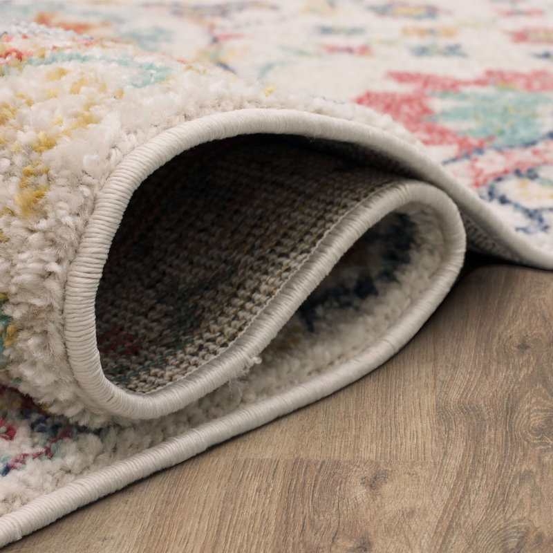 Harper Multicolor Floral Ornamental Area Rug, Rectangle 5'3" x 8'
