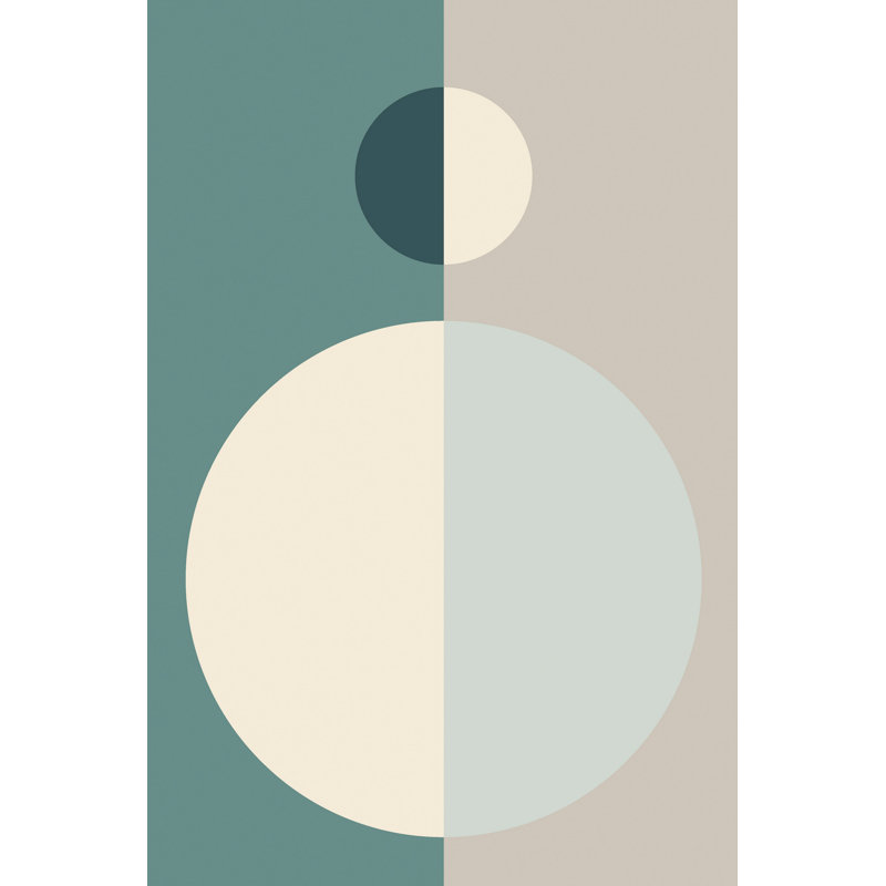 «Split Circles» par Marmont Hill - impression sur toile tendue, H 36 po x l 24 po x P 1,5 po
