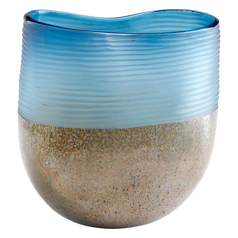Europa Glass Table Vase, 10.5" H x 10.25" W x 10.25" D