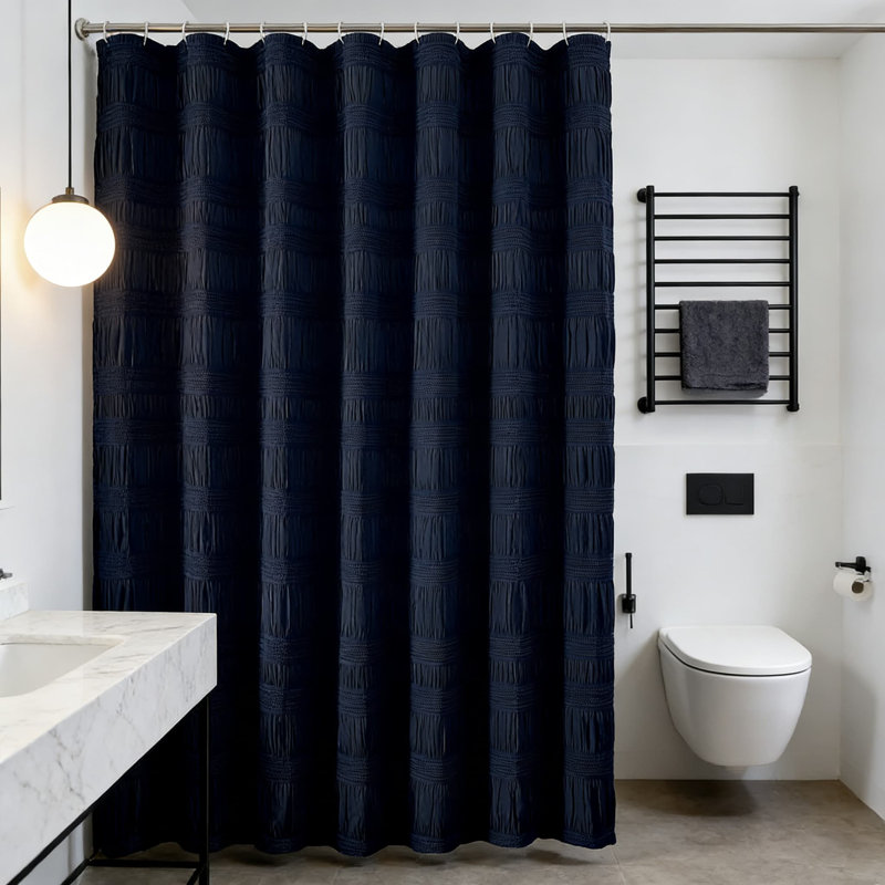 Rideau de douche Farmhouse, Marine