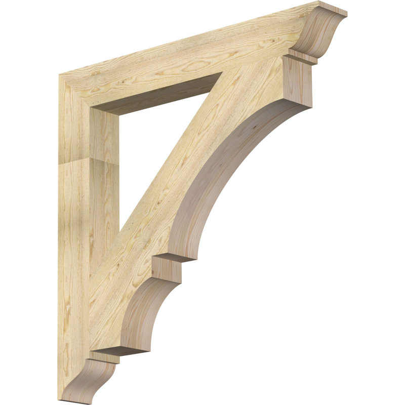 Support de sciage grossier traditionnel l 6 po x P 46 po x H 46 po, sapin Douglas, Sapin Douglas scié brut