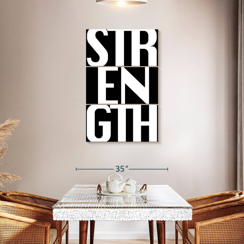 Sireci Strength Typography, 45" H x 28" W