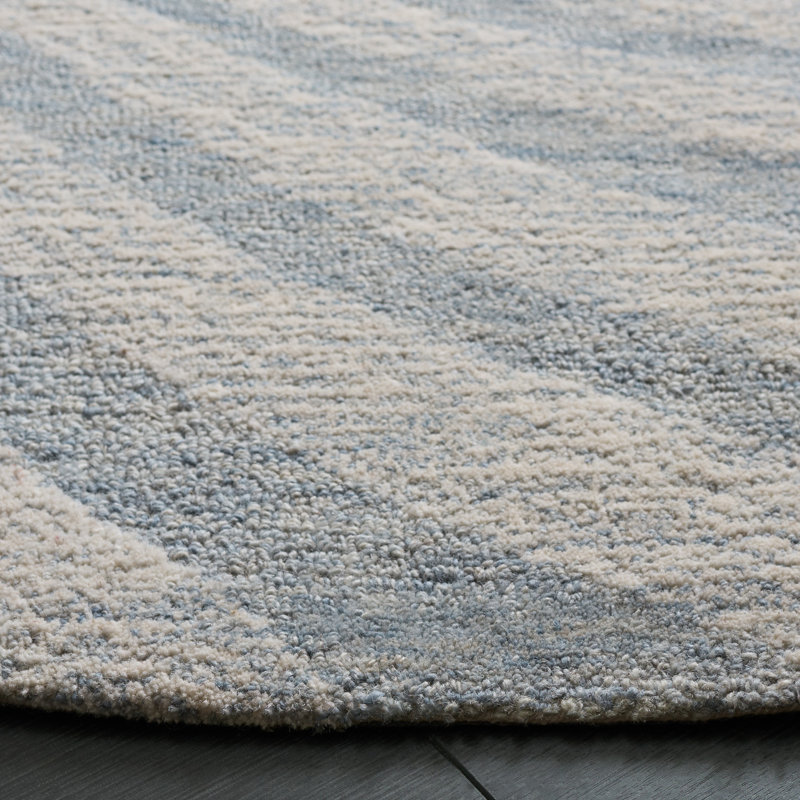 Novelty 201 80% Wool; 20% Cotton Spiral Rug, Round 4'