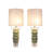 Oceanic Wave - 31" x 12" - Glass & Crystal Table Lamp