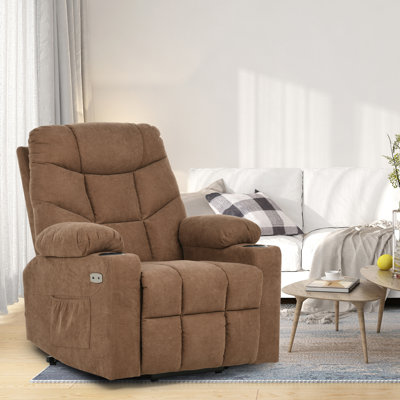 83.1cm Wide Standard Recliner with Massager
