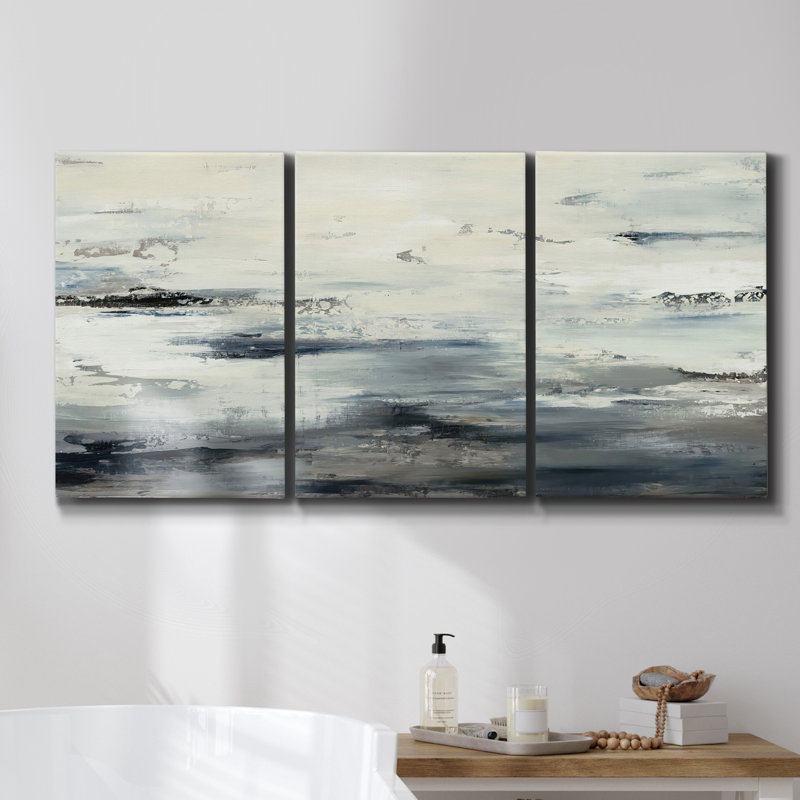 What's Up Gulls - Multi Piece Framed Canvas, H 48 po x l 96 po x P 2 po