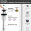 Single Hole Bathroom Faucet with Drain Assembly-62241198