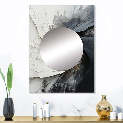 Miroir décoratif en spirale abstraite, miroir mural moderne