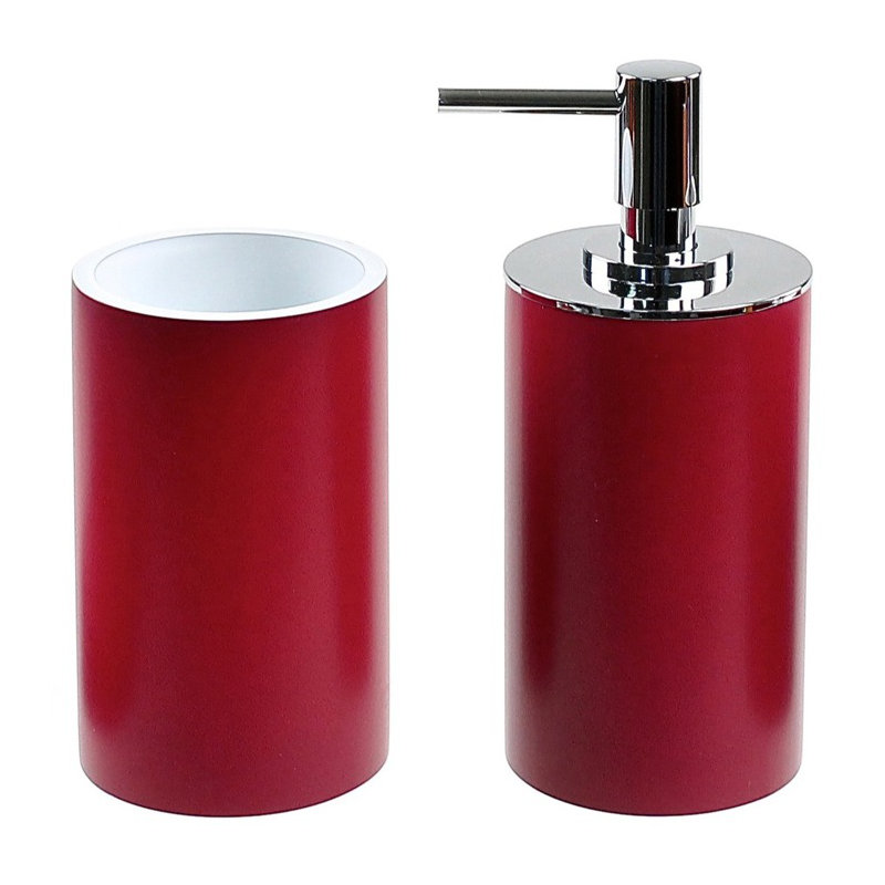 Ensemble d'accessoires de salle de bain 2 pièces Parkgate, Rouge rubis