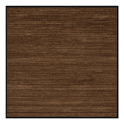 Tapis brun uni lavable à la machine