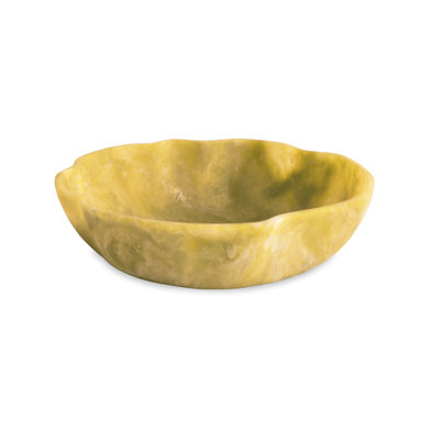 Grand bol rond ondulé en résine RESIN