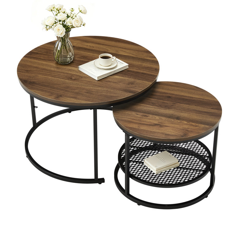 Coffee Table with Storage, Brown