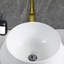 Lavabo de salle de bain vasque en céramique blanche