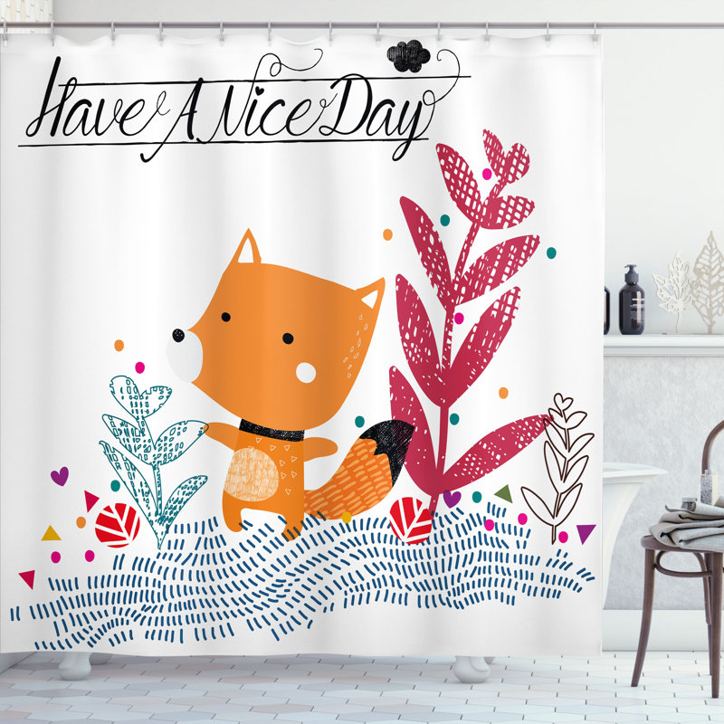 Shower Curtain with Hooks Included